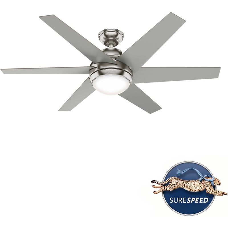 52" Sotto Ceiling Fan with LED Light - Hunter Fan, 3 of 15