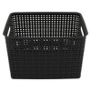 Thinkspace Plastic Weave Bin, Large, Black, Pack of 3 - image 3 of 4