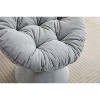 NicBex Oversized Swivel Accent Chair, 360° Rotating Barrel Design with Plush Cushions for Living Room & Bedroom Throne Chair - 2 of 4