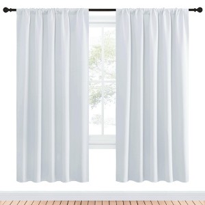 NICETOWN Blackout Curtains Rod Pocket Thermal Insulated Privacy Drapes (2 Panels) - 1 of 4