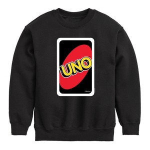 Boys' - UNO - Toddler And Youth Crewneck Fleece Sweatshirt Graphic Long Sleeve Fleece Sweatshirt - 1 of 3