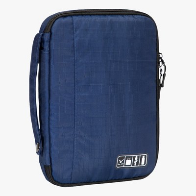 Hynes Eagle Cable Organizer Case With Strap 10.5 inch-Navy Blue