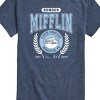 Men's - The Office - Dunder Mifflin Collegiate Short Sleeve Graphic T-Shirt - 2 of 4