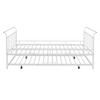 Full Size Metal Daybed, Twin Daybed With Trundle, Metal Lath Support, No Noise Daybed Frame For Home, Apartment, Bedroom - 3 of 4