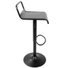 Metal Adjustable Swivel Industrial Barstool with Built-In Footrest, Set of 2 for Kitchen or Home Bar - 3 of 4
