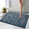 Vintage 2x3 Area Rug, Retro Floral Oriental Medallion Doormat, Small Traditional Indoor Floor Mat for Entrance, Living Room, Bedroom, Kitchen – Navy - 4 of 4
