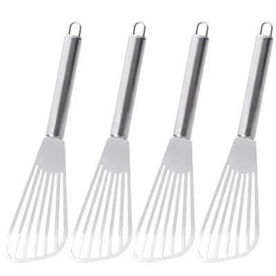 Unique Bargains Silicone Slotted Heat Resistant Egg Pancake Spatulas and  Turners Green Clear 1 Pc