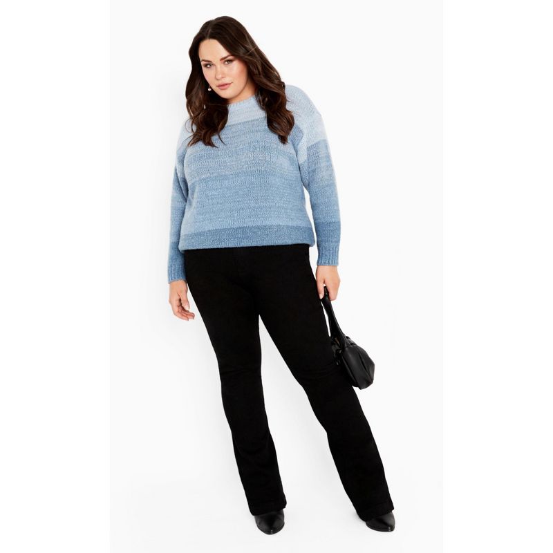 Women's Plus Size Reese Sweater - indigo | AVENUE, 2 of 8