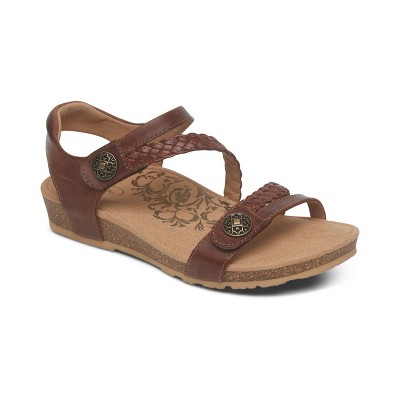 Aetrex Jillian Braided Quarter Strap