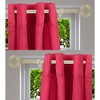Evideco French Home Goods Adjustable Single Curtain Rod 50"-82" with Circle Finials and Brackets, Available in Grey or Gold - 2 of 4