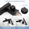 WOWOW Waterfall Single-Handle Deck-Mount Roman Tub Faucet with Hand Shower in - 3 of 4