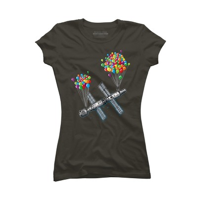 Junior's Design By Humans The Magic of satellites By Raxarts T-Shirt