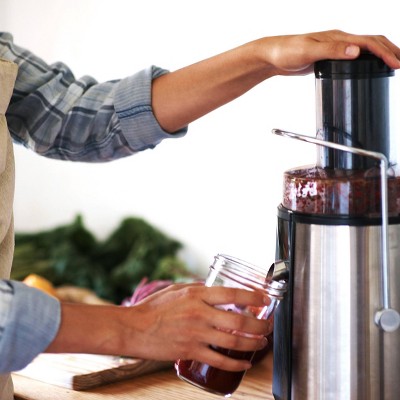 MegaChef Silver Electric Centrifugal Juicer with Variable Speed