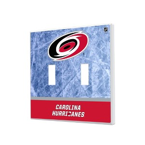 NHL Eastern Conference Teams Ice Wordmark Hidden-Screw Light Switch Plate for Double Toggle - 1 of 4