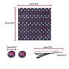 Allegra K Men's Polka Dots Business Wedding Pocket Square Clip Cufflinks Necktie Sets - 3 of 4