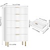GAOMON 5 Drawer Fluted Dresser for Bedroom,47.9''Tall Wooden Chest of Drawers for Living Room,Hallway,Entryway - 4 of 4