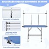 48" Dog Grooming Table Adjustable Height Pet Drying Desktop Foldable Pet Grooming Table with Arms,Max Capacity Up to 330Lbs - 3 of 4