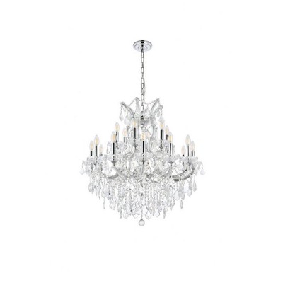 Maria Theresa 19-Light Chrome Chandelier with Clear Royal Cut Crystal