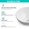 Yescom 12" Vessel Sink Above Counter Washing Basin Bathroom Porcelain Sink with Drain Counter Top - 2 of 4