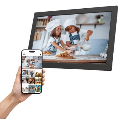 Impecca 22” SMART Digital Photo Frame, Touchscreen, Up to 100,000 photos