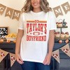Simply Sage Market Women's Go Taylor's Boyfriend Football Short Sleeve Garment Dyed Tee - 2 of 4