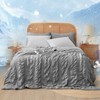 Cozy Bliss Seersucker Cooling Comforter – Lightweight Blanket Breathable & Soft Summer Bedding for Hot Sleepers - 3 of 4