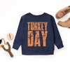 Turkey Day Block Distressed - Youth Graphic Sweatshirt - 2 of 3