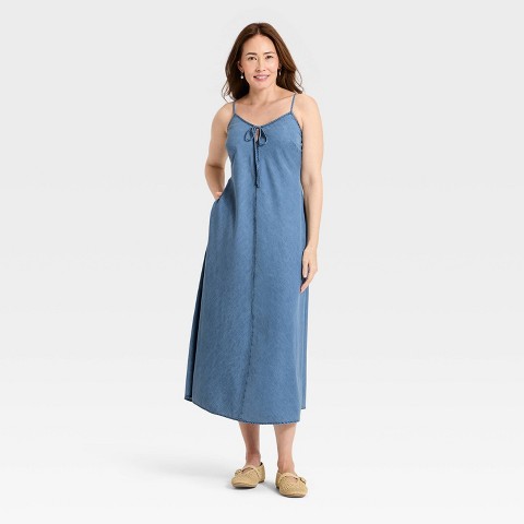 Женские платья Universal Thread Women's Chambray Maxi Sundress - Universal Thread™ Blue M