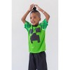 Minecraft Zombie Graphic T-Shirt Mesh Shorts Set Little Kid to Big Kid - 2 of 4