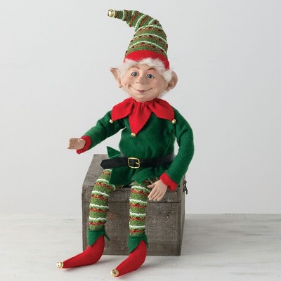 Sullivans Christmas Elf Decorative Figurine 25"H Green