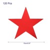 Unique Bargains Decor Material Colorful Cardboard Five Star Cutouts - 2 of 3