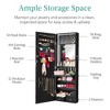 Best Choice Products Hanging Mirror Jewelry Armoire, Door or Wall Mounted Cabinet w/ LED Lights, Lock - 4 of 4