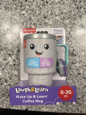 Fisher-Price Laugh & Learn Wake Up & Learn Coffee Mug Baby & Toddler Toy  with Music & Lights