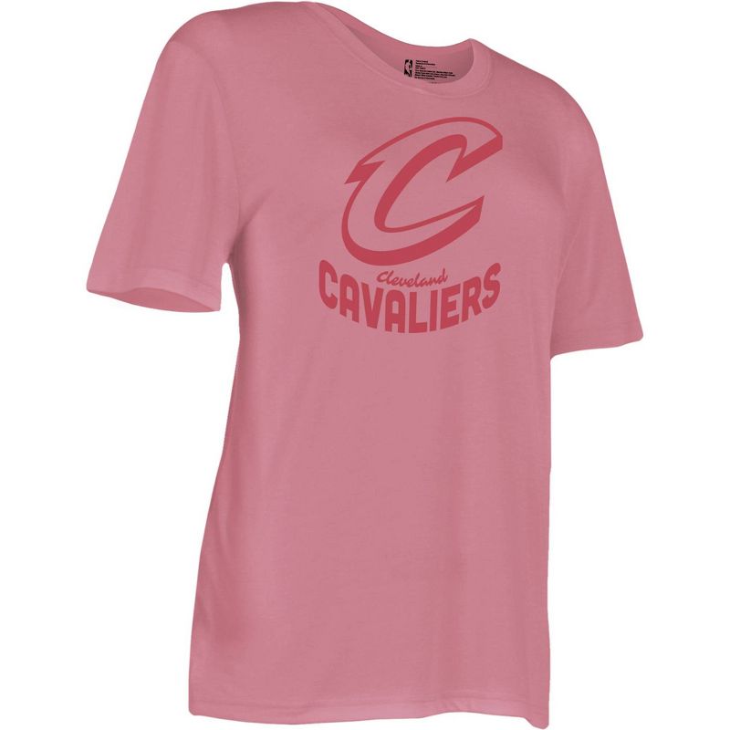 NBA Cleveland Cavaliers Women&#39;s Short Sleeve Vintage Logo Tonal Crew T-Shirt, 3 of 5