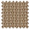 Bacati - Damask Chocolate/White Crib or Toddler Bed Skirt - 2 of 3