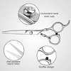 YEVYO Hair Cutting Scissors Set, 6 Inch Hairdressing Thinning Shears for Hair Cutting for Women, Men, Kids - Silver - 2 of 4