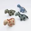 Ruvalino Baby and Toddler Learning Toys Handmade Dinosaur Plush Toy with Playful Design for Cuddling, Beige, 13"*5"*1" - 3 of 4