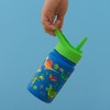 JoyJolt Kids Stainless Steel Water Bottle with Straw Lid - 12 oz - 3 of 4