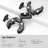 Boersma Double Super Clamp Camera Mount with Magic Arm, Cold Shoes for Desk Studio Light Stand Holder Photography Reflector, Cross Bars - 4 of 4