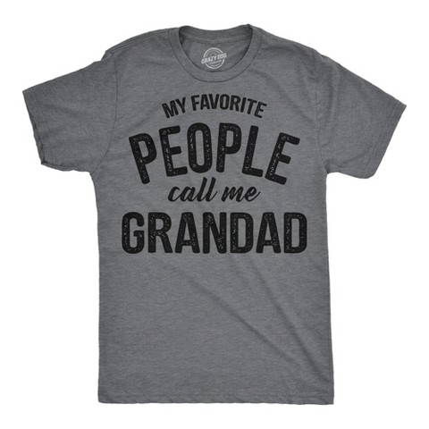 Мужские футболки Crazy Dog T-Shirts, Inc. Mens Funny T Shirts My Favorite People Call Me Grandad Sarcastic Family Tee For Men - Crazy Dog Men's T Shirt Gift For Grandpa Dark Grey XXL