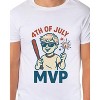Men's 4th of July MVP Fireworks Independence Day Patriotic Funny T-Shirt - 4 of 4