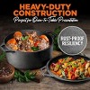 NutriChef 2-in-1 Pre-Seasoned Non-Stick Cast Iron Double Dutch Oven and Skillet Lid - 3 of 4