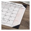 Two-Color Monthly Desk Pad Calendar, 22 x 17, White Sheets, Black Corners, 12-Month (Jan to Dec): 2025 - image 2 of 3