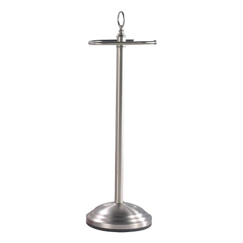 Freestanding Toilet Paper Holder (Brushed Stainless Steel)