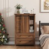 WhizMax Dresser for Bedroom with 5 Drawers, 48" White Tall Chest of Drawers, Wooden Closet Dresser for Living Room, Hallway, Entryway - 3 of 4