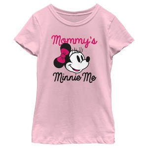 Girl's Minnie Mouse Mommy's Minnie Me Portrait T-Shirt - 1 of 4