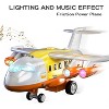 TEMI Toddler Airplane Toys for 3 Year Old, Toy Airplane for Boys Age 4-7, Large Spray Transport Airplane Toy with 12 Construction Vehicles - 2 of 3
