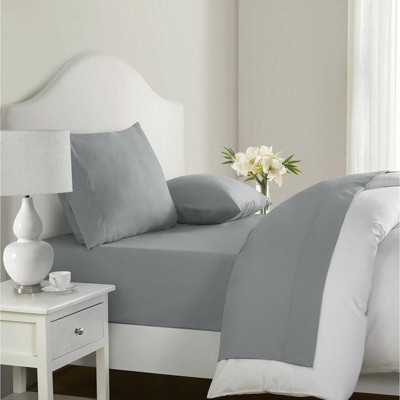 Kate Aurora Hotel Living Ultra Soft Microfiber Hypoallergenic Sheet Sets - Gray, Full