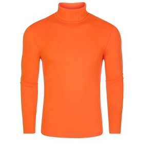 Lars Amadeus Men's Slim Fit Long Sleeves Knitted Pullover Turtleneck T-Shirt Tops - 1 of 4