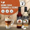 Syruvia Coffee Flavors Variety Pack: Brown Sugar Cinnamon & Coconut 25.4 fl oz Syrup - 2 of 4